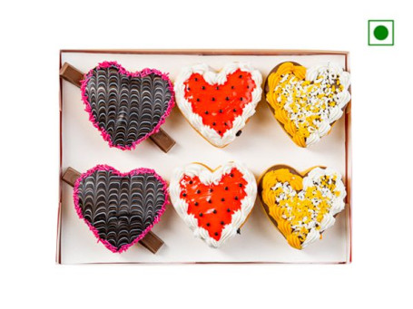 Valentine Special Box Of 6 Donuts