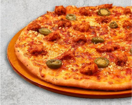 Pizza Au Poulet Fougueuse (Pizza Fine)