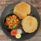 Chole Puri Ginger Topping Combo