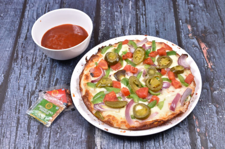 9 Medium Veg Mexican Pizza (6 Slice)