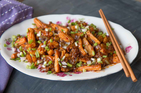 Chilly Fried Baby Corn Dry