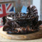 Eggless Black Marble Cake