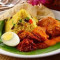 Nasi Kunyit With Curry Chicken
