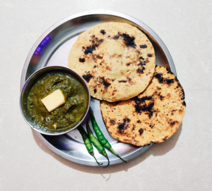 Makki Ki Roti [2 Pieces] With Sarso Ka Saa[300 Ml]