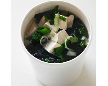 Vegetarian Seaweed Soup And Udon Noodles