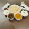 Home Style Thali With Sweet