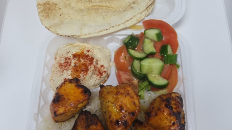 Chicken Breast Hummus Plate