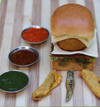 Double Cheese Loaded Vada Pav