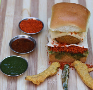 Spicy Double Cheese Loaded Vada Pav