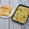 White Penne Pasta(With Garlic Bread And Cheesy Dip)
