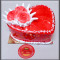 Strawberry Heart Shaped Cake