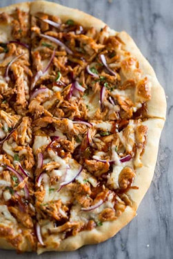 Buffalo Hot Sauce Pulled Chicken Pizza