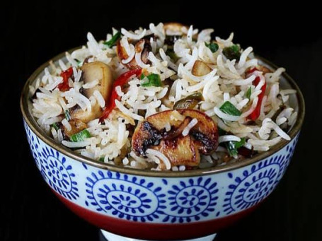 Pepper Fried Mushroom Rice Bowl