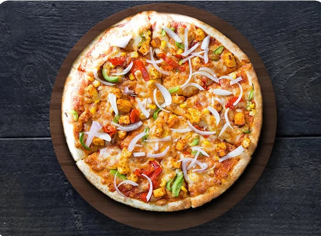 Cheese And Paneer Pizza [4 Pieces]