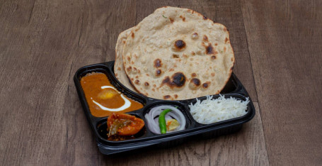 Paneer Butter Masala 3 Roti Rice Salad Achar