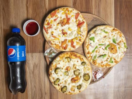 King 3 Pizza Small (7 Inch) With 750Ml Cold Drink Combo