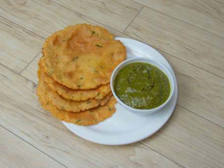 Makka Ki Kachori+Sarso Ka Saag (4Pcs.