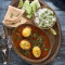 Egg Curry+4 Tawa Roti+Rice+Salad
