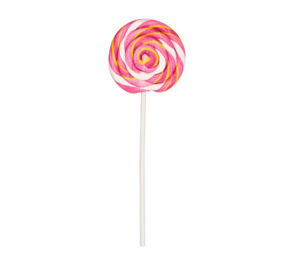 Golden Stripes Strawberry Spiral Pop (55 Gms)