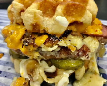 Chicken Waffle Burger