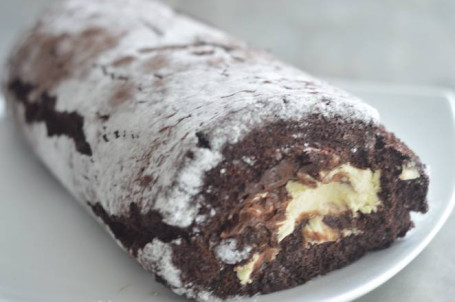 Squidgy Chocolate Roulade (Gluten Free) Slice