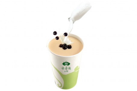 Black Fresh Milk Tea With Qq (Hot)