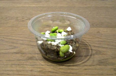 Mini salade : Lentilles vertes, guacamole, mozzarella