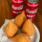 4 coxinhas Frango com Catupiry+ 2 cocas 350ml