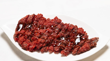 Fried Red Fermented Pork Tái Shì Zhà Hóng Zāo Ròu