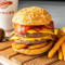 Fēng Kuáng Nán Shēng Hàn Bǎo Doubles Western Bacon Cheese Burger