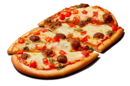 Nouveau Au-Delà De La Viande Reg; Pizza Sur Pain Plat À La Saucisse À L'italienne