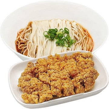 Crumbed Chicken Fillet Noodle With Spicy Sauce