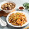 Xiān Xiā Chǎo Guǒ Tiáo Ròu Gǔ Chá Tào Cān Deep-Fried Flat Rice Noodles With Shrimp And Bak Kut Teh Combo