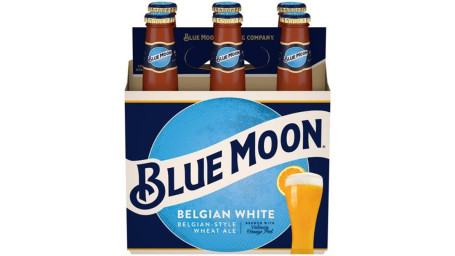 Bouteille De Bière Blanche Blue Moon 6Ct 12Oz