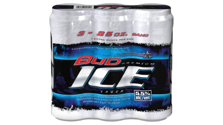 Bud Ice Can 3Ct 25Oz