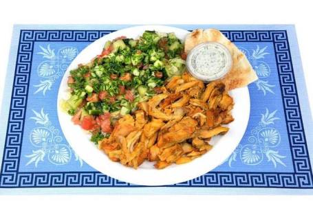 #10. Chicken Shawarma Salad Plate
