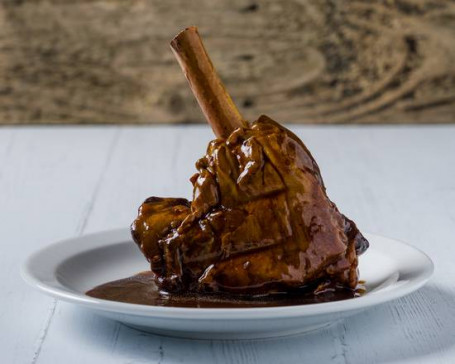 Slow Cooked Lamb Shank With A Red Wine Sauce