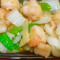 64. Shrimp With Chinese Vegetable Bái Cài Xiā