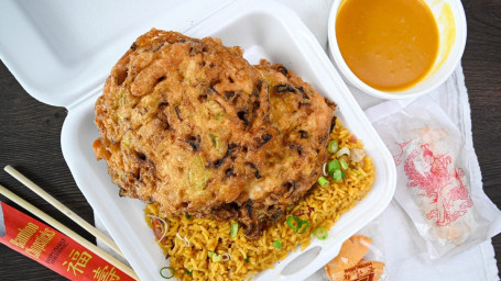 72. Chicken Egg Foo Young Jī Róng Dàn