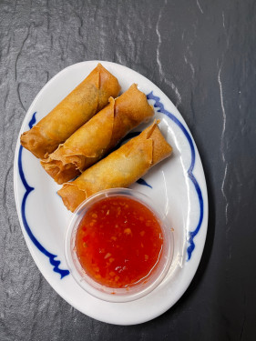 Duck Spring Rolls With Sweet Chilli Dip