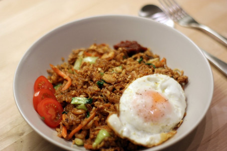 Mild Spice Nasi Goreng With Scrambled Egg