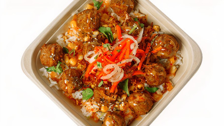 Thai Beef Meatballs On Rice (Small Box)