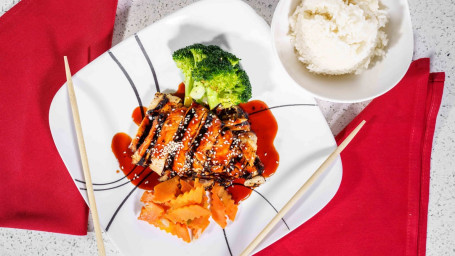 Grilled Teriyaki Chicken With Steamed Vegetables