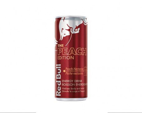 Peach Red Bull Energy Drink,