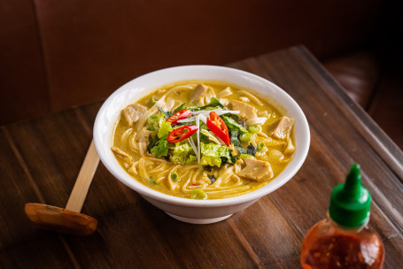 Vegan Chicken Curry Noodle Soup Vg (Gf)
