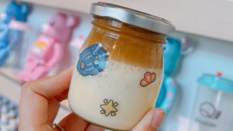 Caramel Custard Pudding In Glass Jar (Must Try!