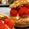 Big Strawberry Cream Custard Puff