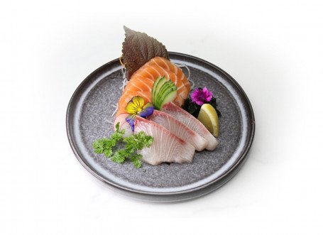 Salmon And Scallop Sashimi