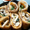 bō cài yě gū qǐ sī dàn juǎn bǐng tào cān Mushroom and Spinach Cheese Wrap Combo