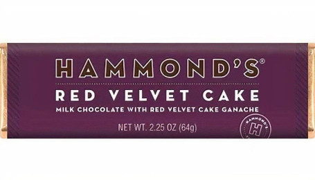 Hammond's Red Velvet Cake Milk Chocolate Candy Bar